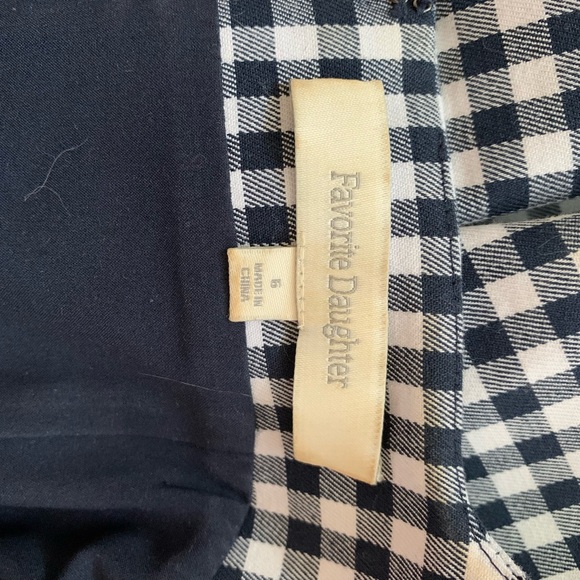 Favorite Daughter The Breakup Dress in Navy Gingham - Picture 2 of 6